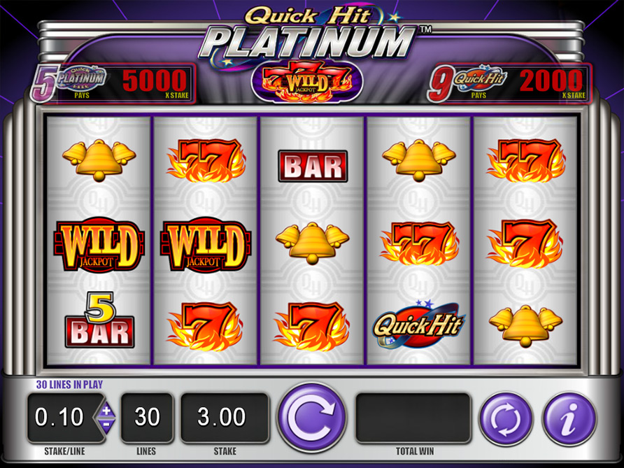 Quick Hit Platinum Slot Machine For Sale