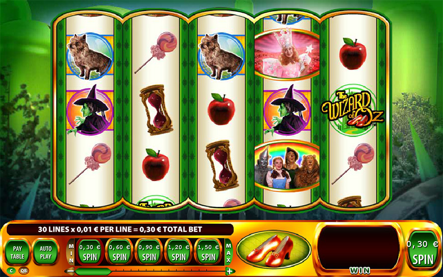 Play Wizard of Oz Ruby Slippers slots online - PlayMillion